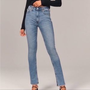 COPY - Abercrombie & Fitch The Skinny High Rise Split
Hem Jeans Women's Size 12